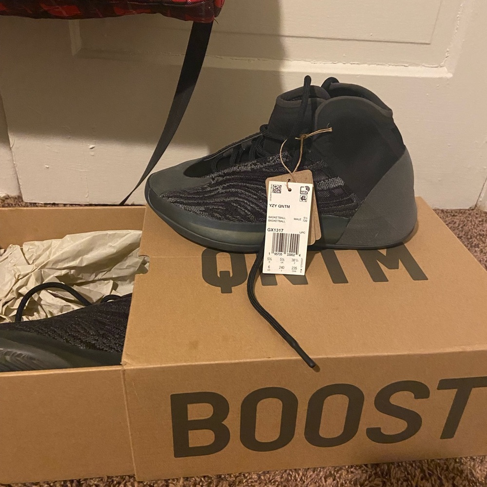 Yeezy Black and Gray Sneakers